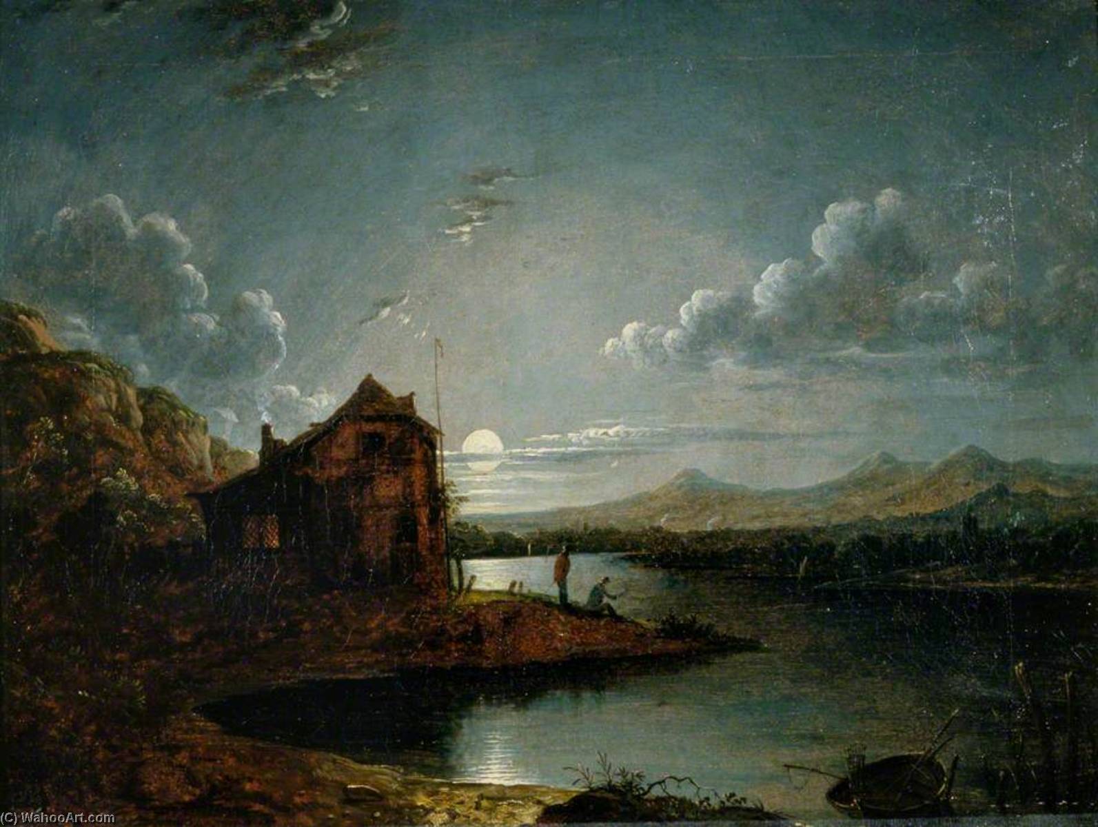 A River Scene With A Cottage — Sebastian Pether