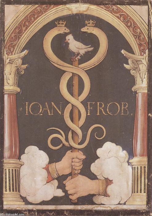 Druckvorlage Von Johannes Froben — Hans Holbein Der Jüngere