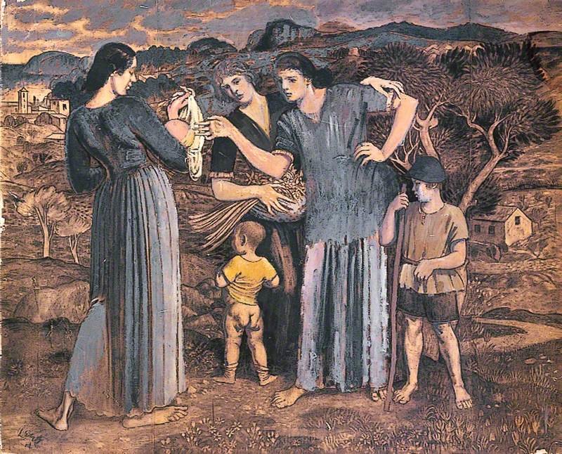 Mothers And Children In A Landscape — Derwent Lees