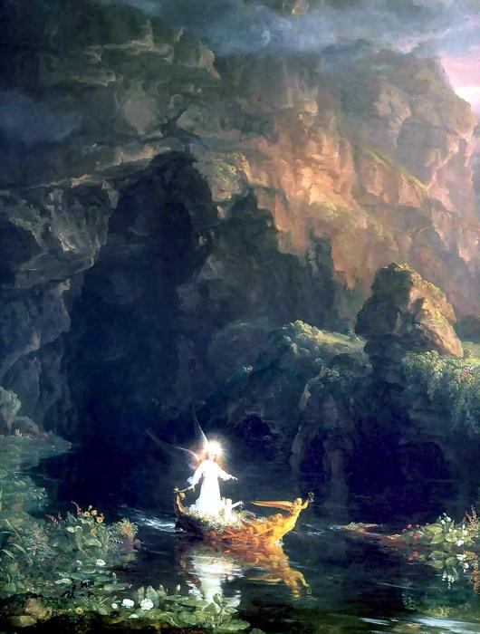 The Voyage Of Life: Childhood (detail) — Thomas Cole