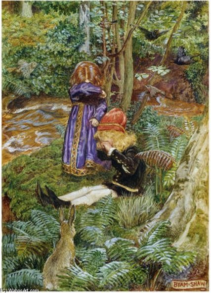 They Sat Down And Cried — John Byam Liston Shaw