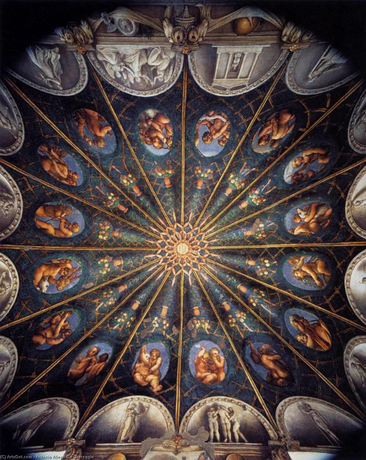 Ceiling Decoration — Antonio Allegri Da Correggio