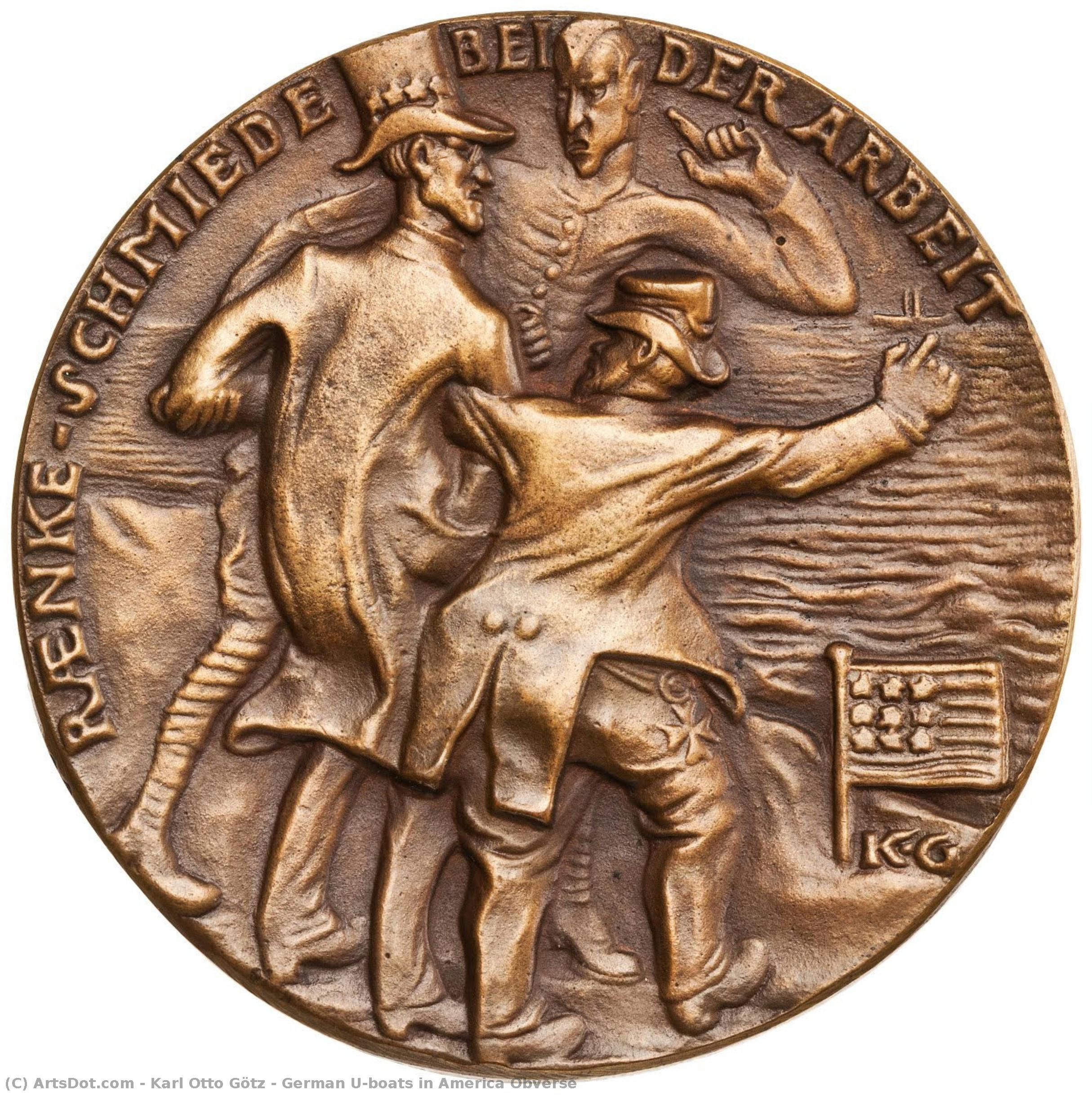 German U-boats In America Obverse — Karl Otto Götz