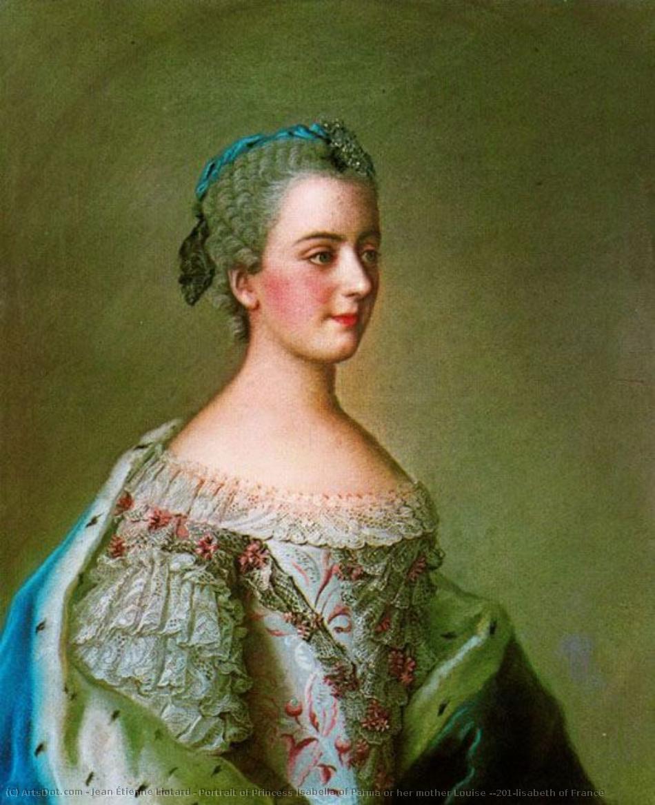 Portrait Of Princess Isabella Of Parma Or Her Mother Louise Élisabeth Of France — Jean-étienne Liotard