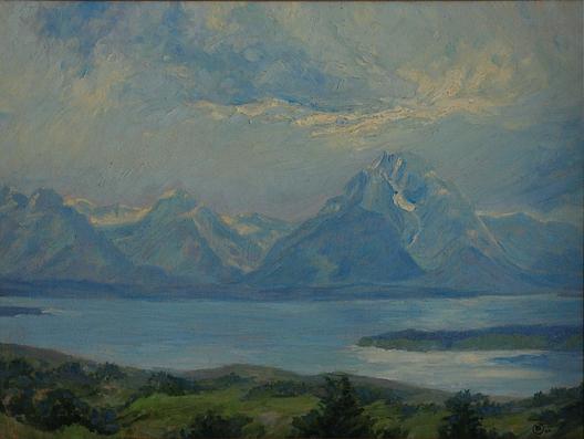 Afternoon Shower Over Mt. Moran, (painting) — Mary Agnes Yerkes