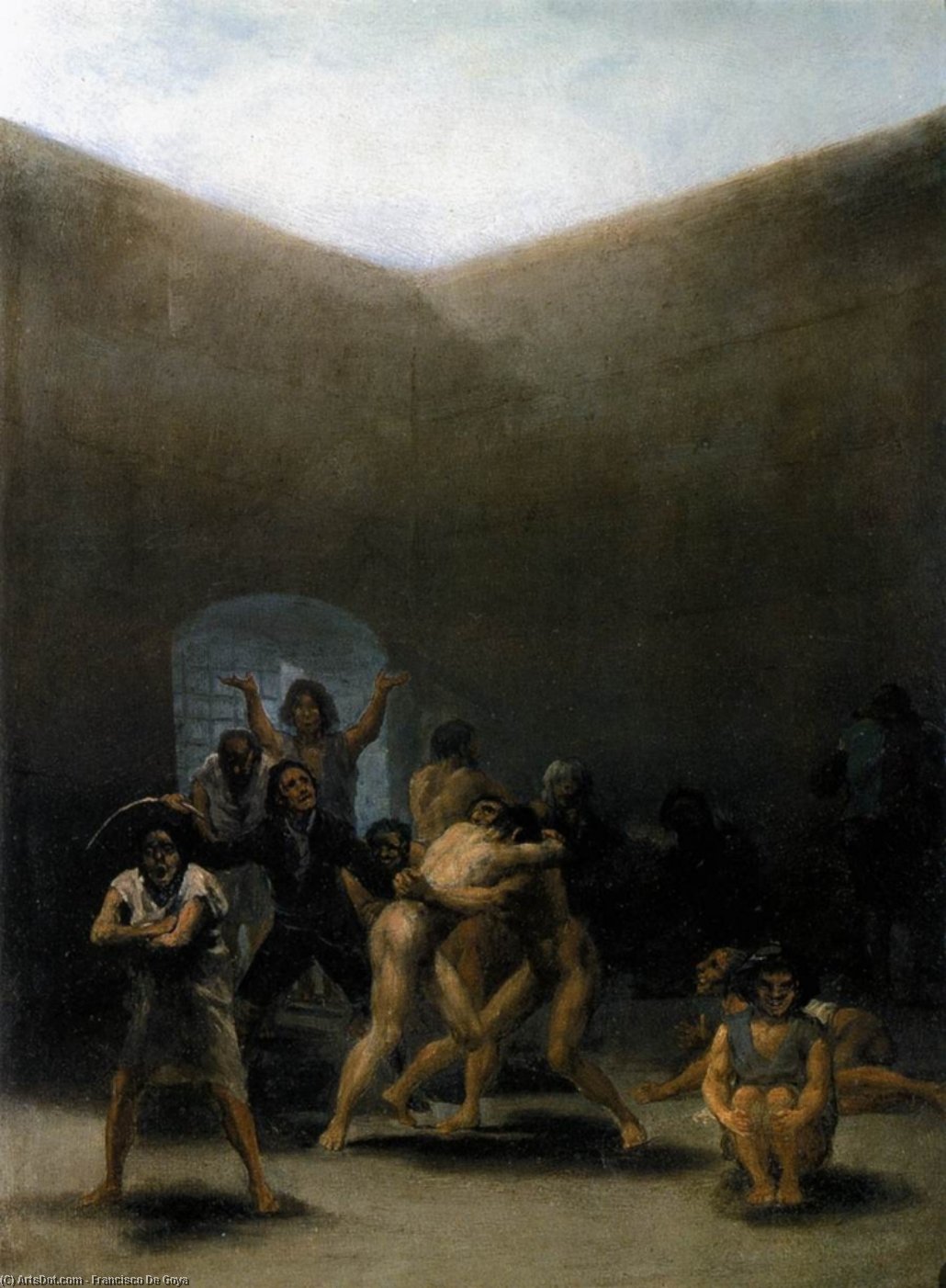 El Patio De La Locura — Francisco José De Goya Y Lucientes