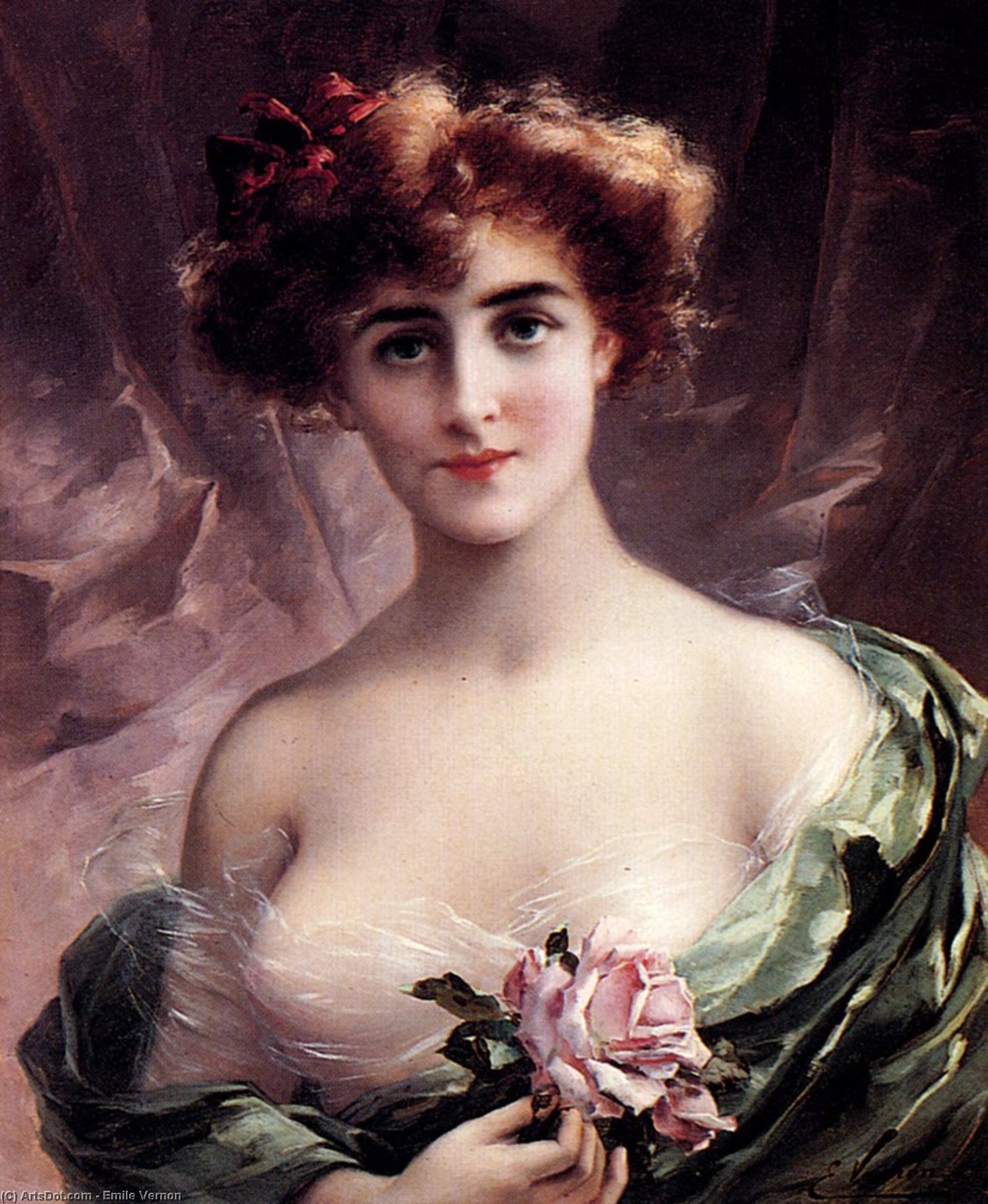 The Pink Rose — Emile Vernon