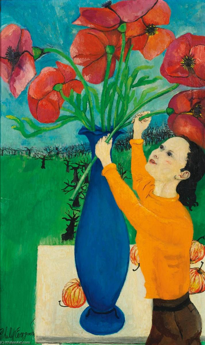 How Lovely The Poppies — Philip Evergood