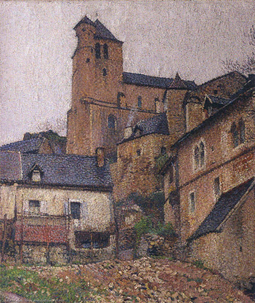 Saint Cirq Lapopie La Place Du Carol — Henri Jean Guillaume Martin