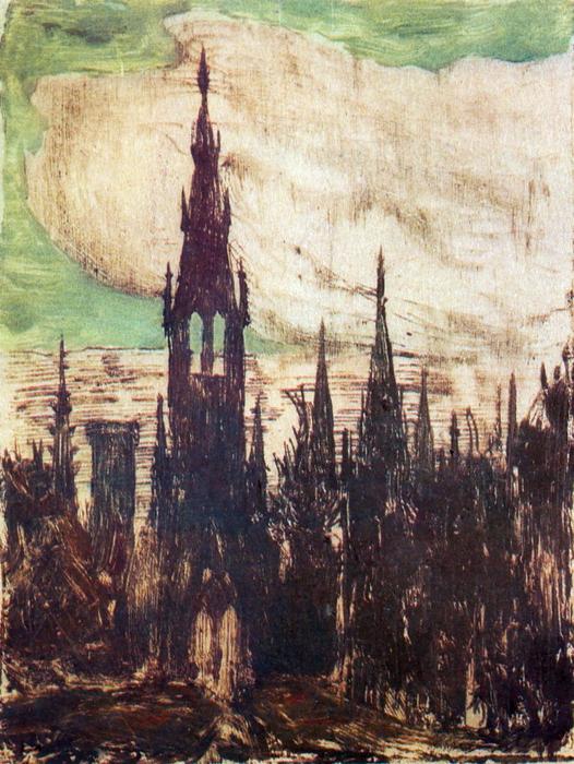 City (towers) — Mikalojus Konstantinas Čiurlionis