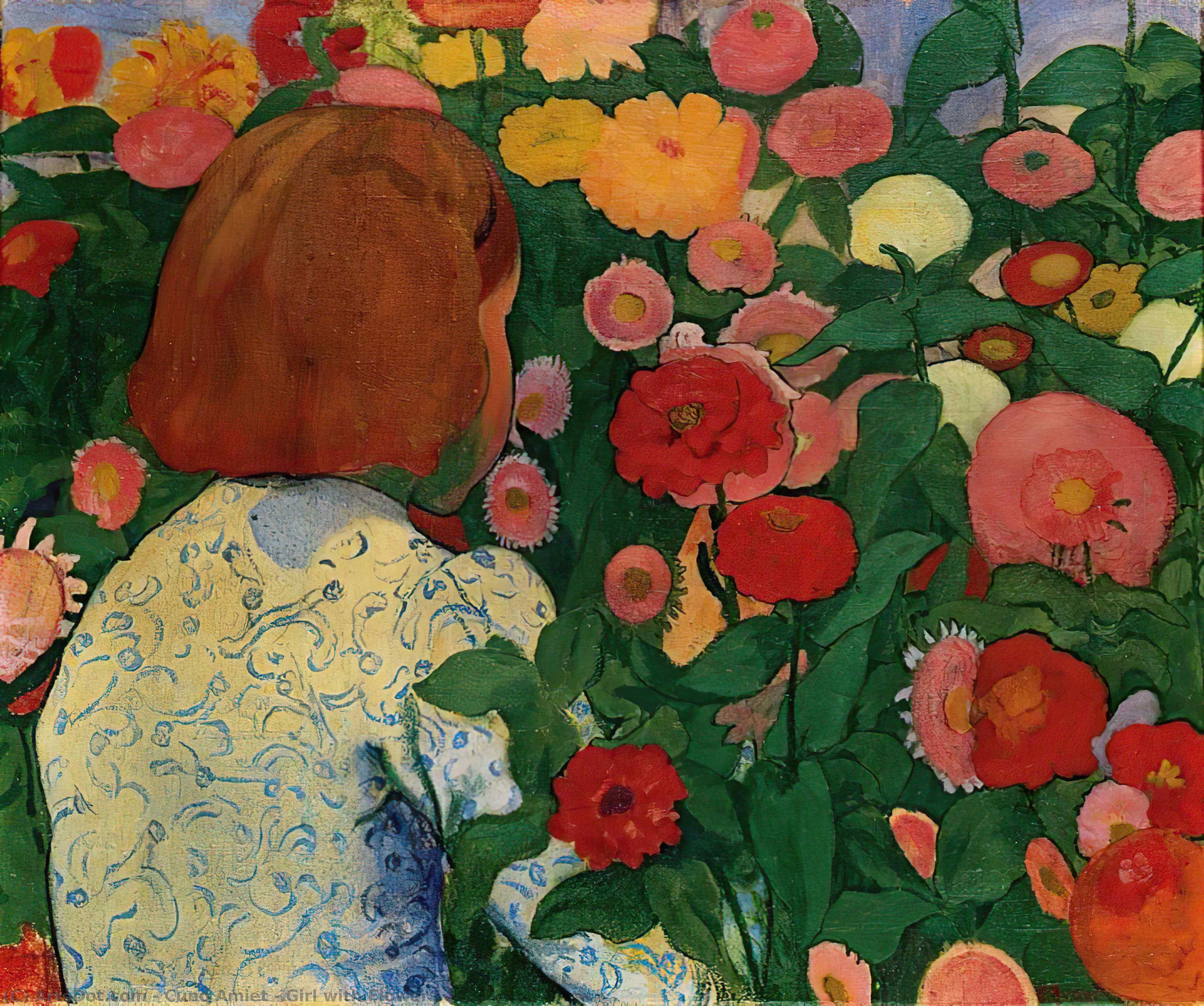 Girl With Flowers — Cuno Amiet
