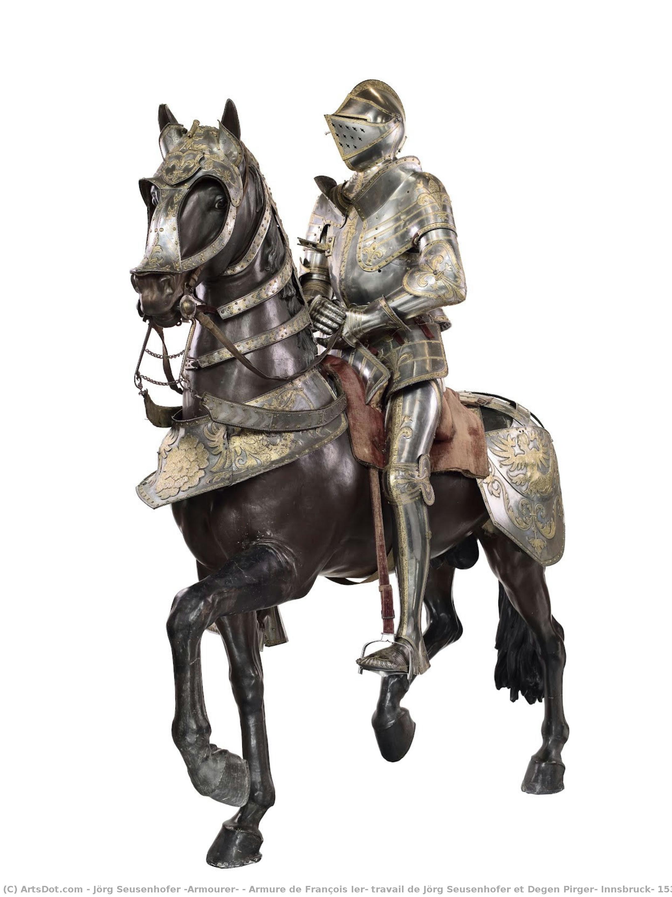 Armure De François Ier, Travail De Jörg Seusenhofer Et Degen Pirger, Innsbruck, 1539-1540 — Jörg Seusenhofer
