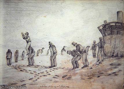 Sailors Playing At Leap Frog — George Francis Lyon