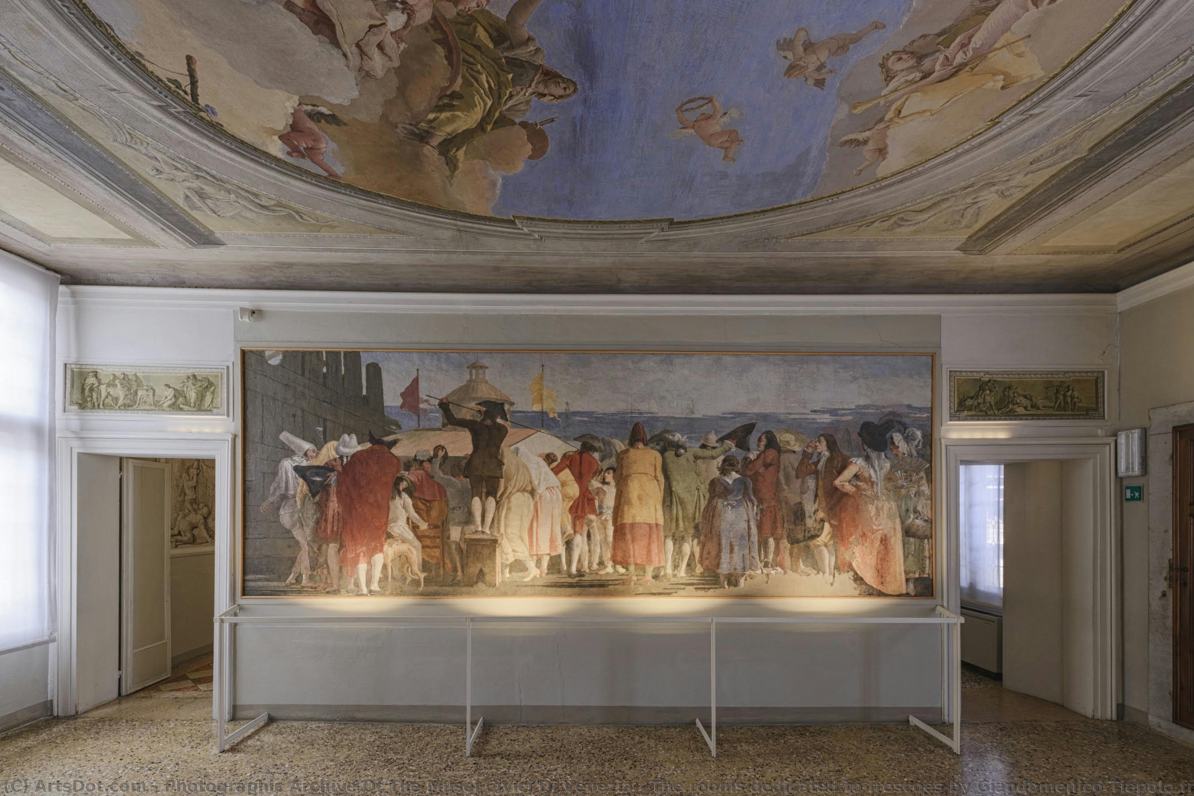 The Rooms Dedicated To Frescoes By Giandomenico Tiepolo From Villa Zianigo — Archivo Fotográfico De Los Museos Cívicos De Venecia