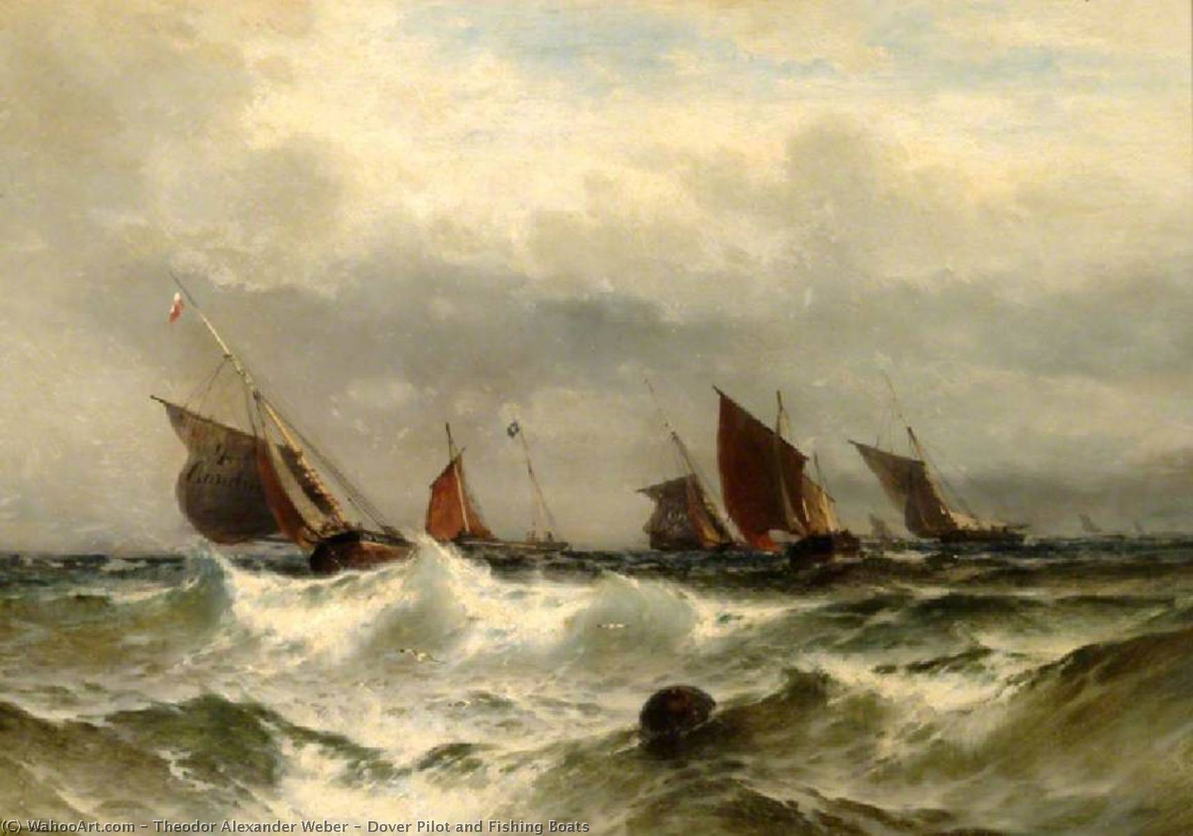 Dover Pilot And Fishing Boats — Theodor Alexander Weber