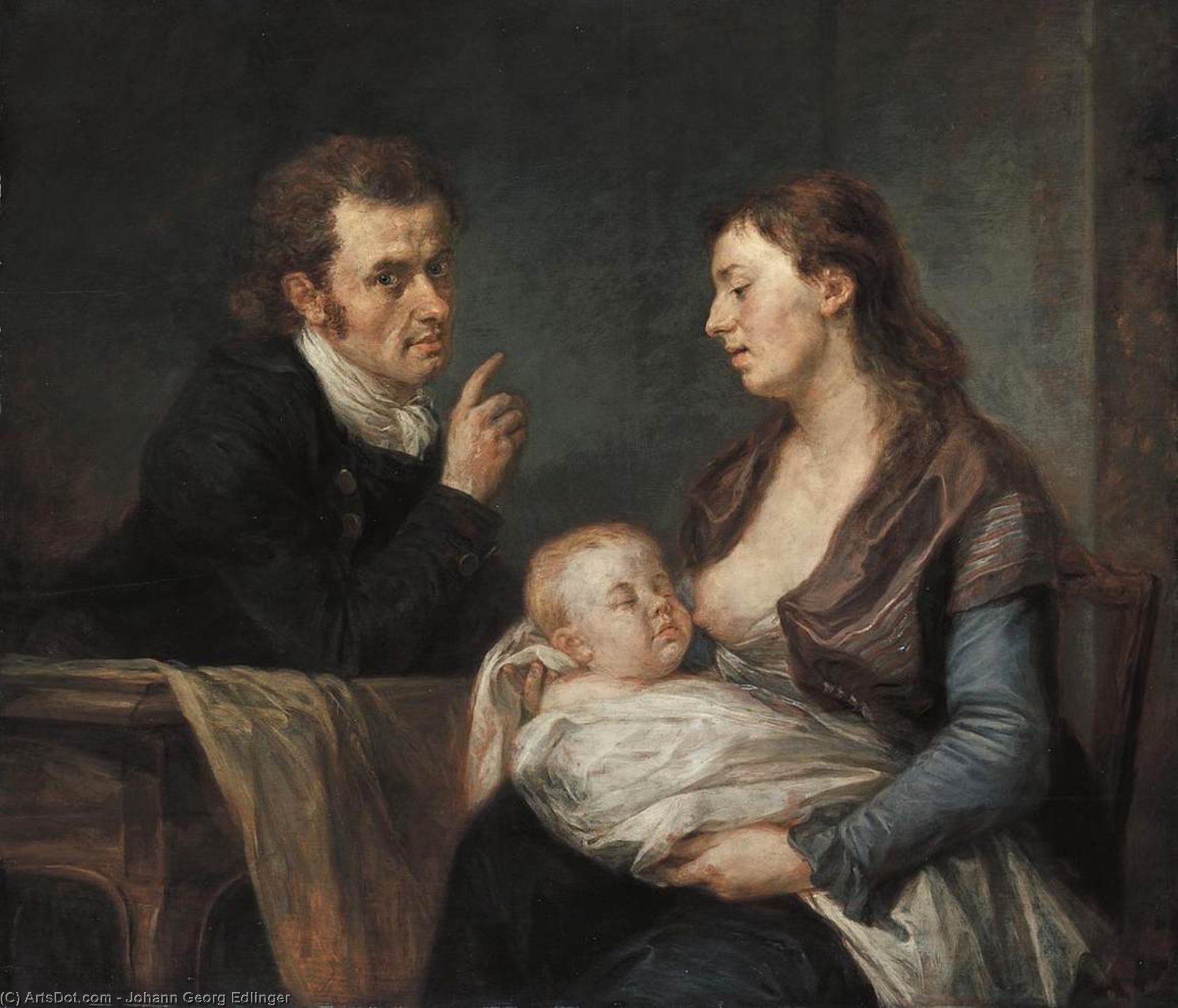 Familienporträt — Johann Georg Edlinger