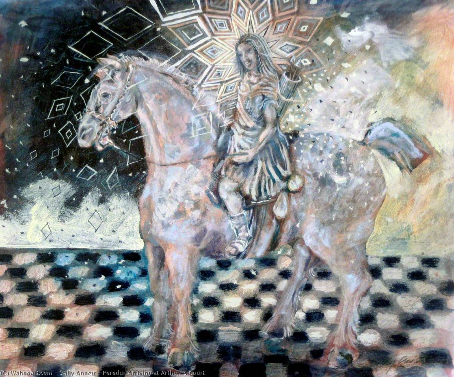 Peredur Arriving At Arthur's Court — Sally Annett