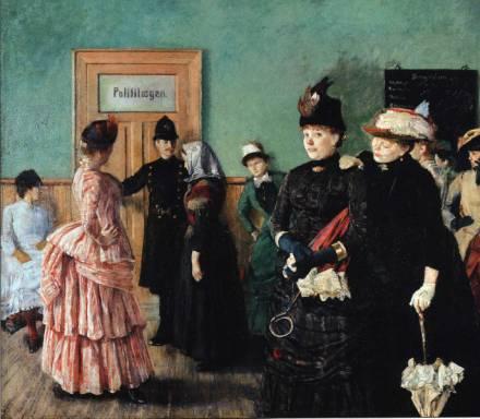 Albertine At The Police Doctor's Waiting Room — Per Krohg