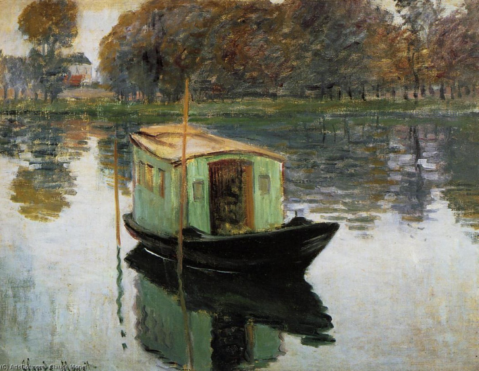 The Studio Boat — Клод Моне