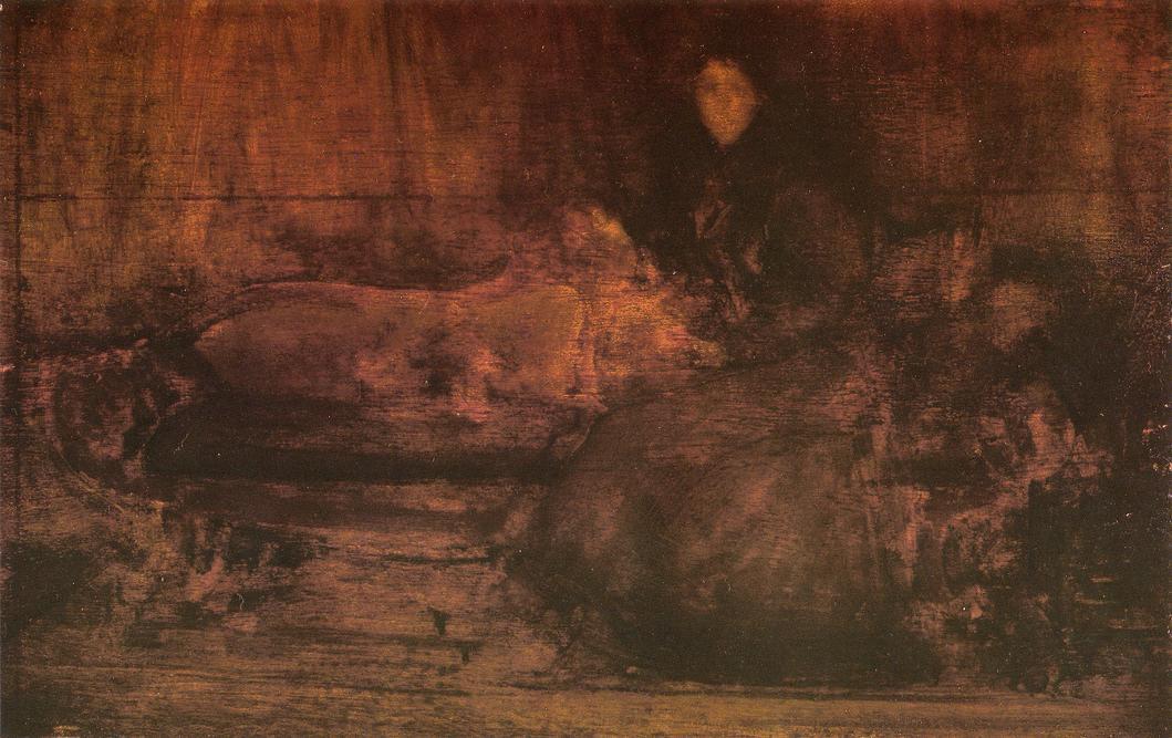 Brown And Gold. Portrait Of Lady Eden — James Abbott Mcneill Whistler
