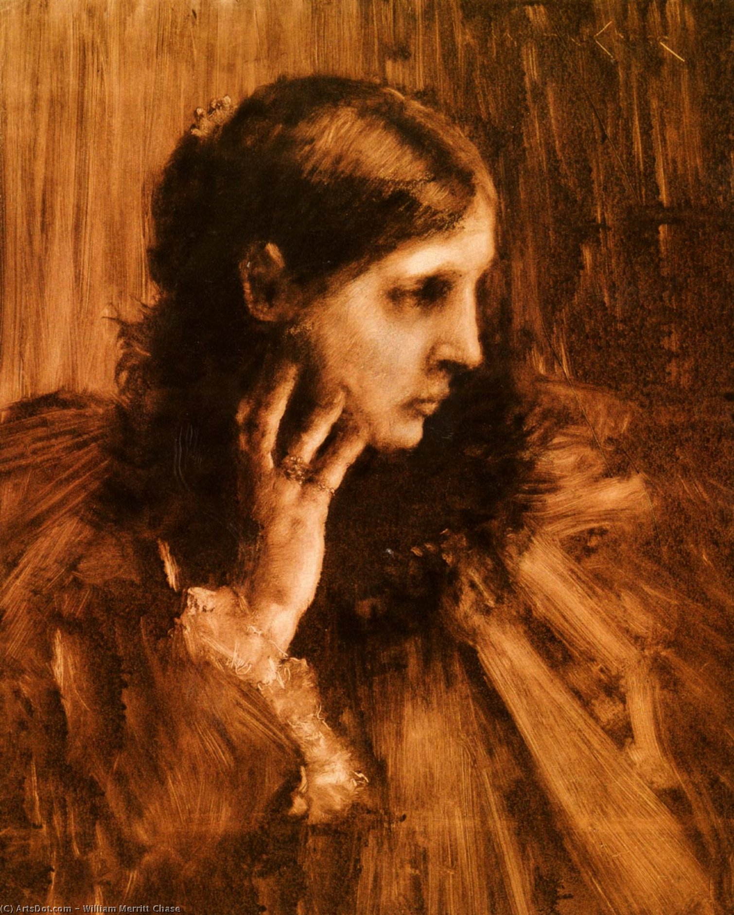 Reverie. A Portrait Of A Woman — Вилијам Мерит Чејс