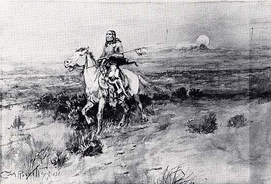 The Returning Warrior, (painting) — Charles Marion Russell