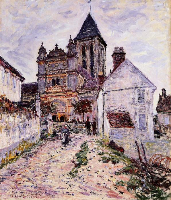 La Iglesia Vétheuil — Claude Monet