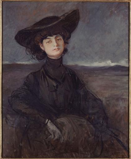 Portrait De La Comtesse Anna De Noailles, Née Brancovan (1876 1933), Poétesse — Jean Louis Forain