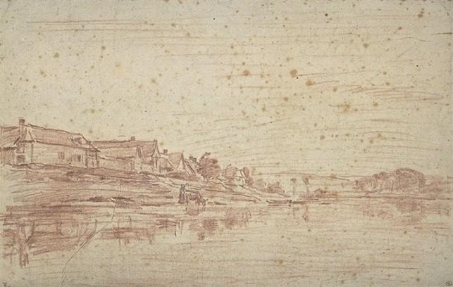 Boats On The Thames — Charles-françois Daubigny