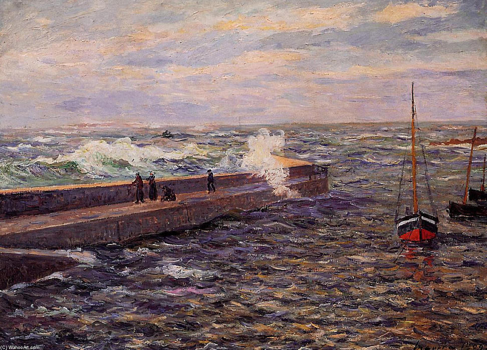 The Jetty At Pontivy — Maxime Emile Louis Maufra