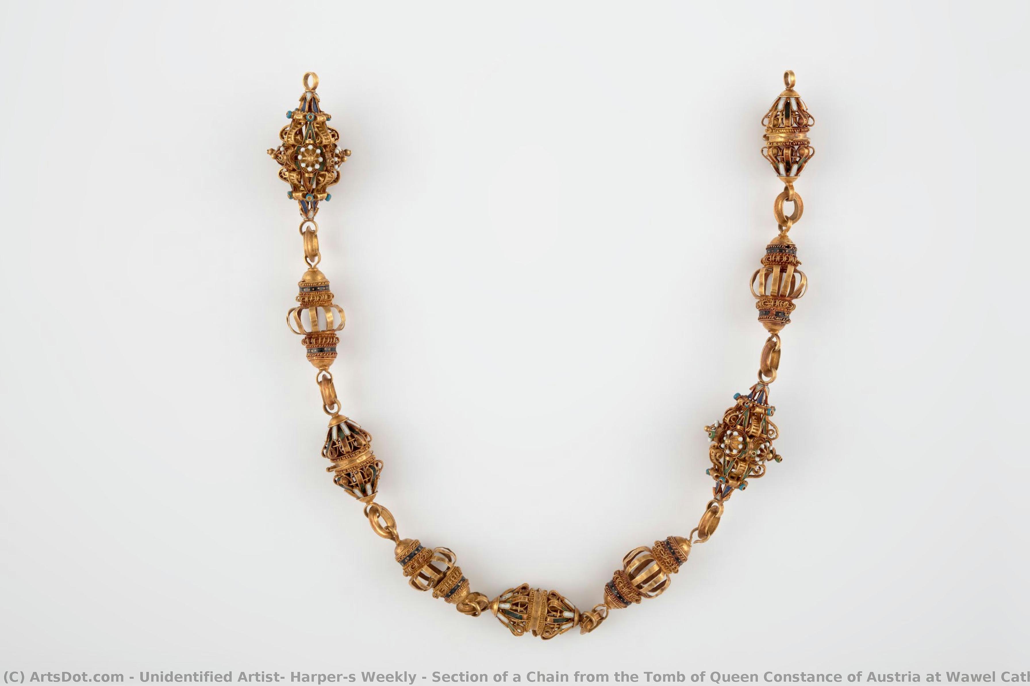 Section Of A Chain From The Tomb Of Queen Constance Of Austria At Wawel Cathedral — Unidentified Artist, Harper's Weekly