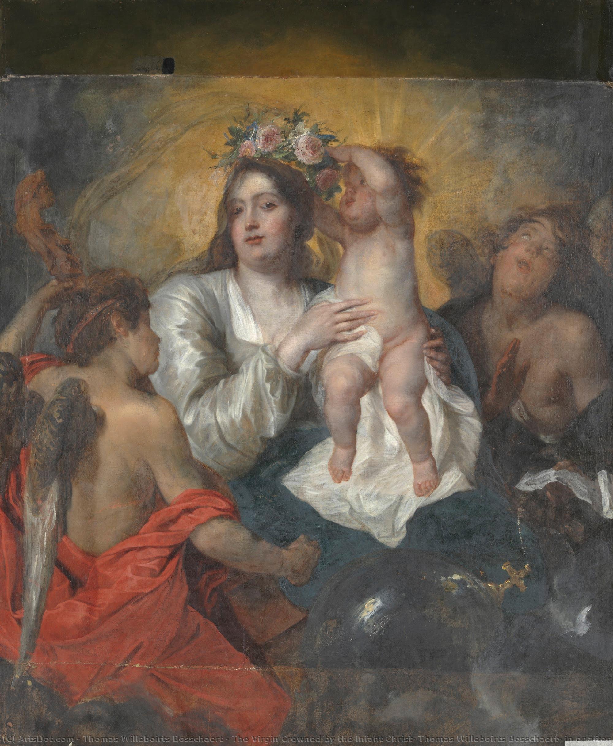 The Virgin Crowned By The Infant Christ, Thomas Willeboirts Bosschaert, In Or After C. 1646 — Thomas Willeboirts Bosschaert