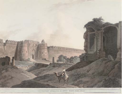 The Western Entrance Of Shere Shah's Fort, Delhi — Thomas Daniell