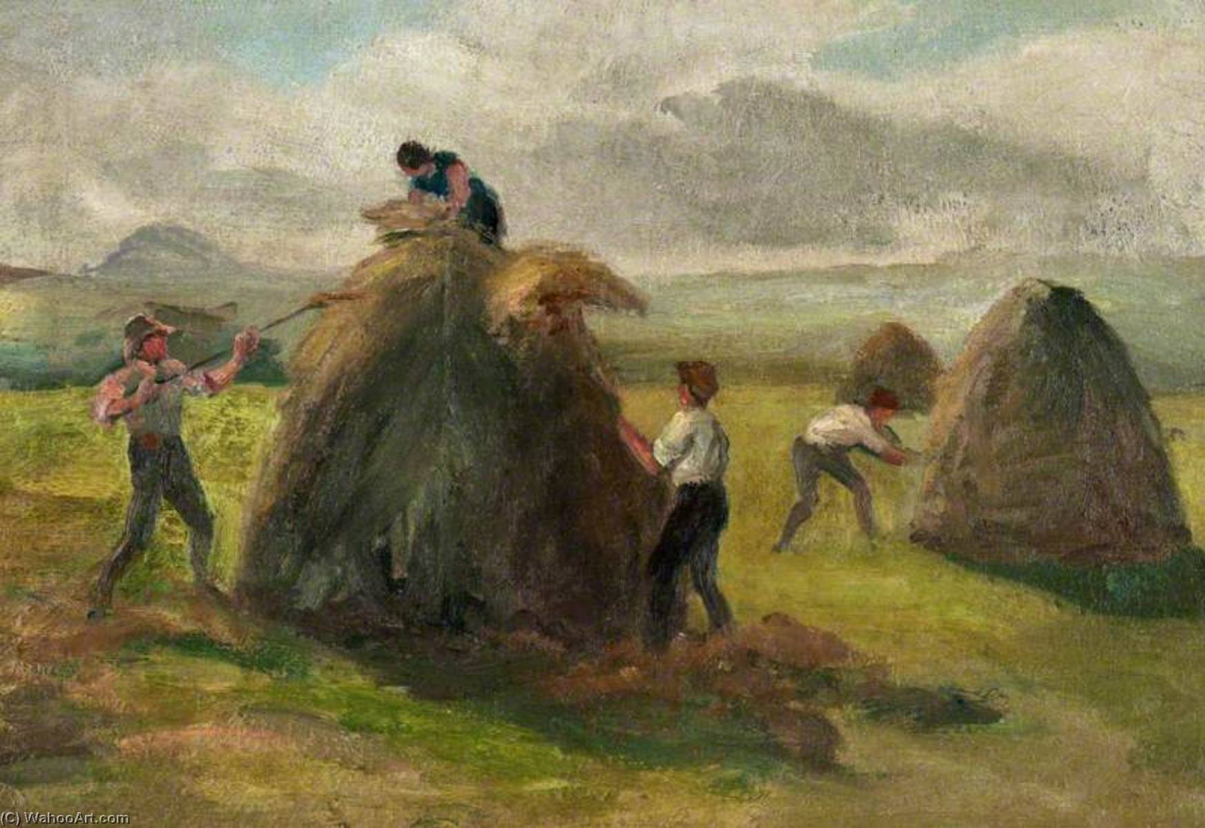 Haymakers In The Scottish Lowlands — George Bain