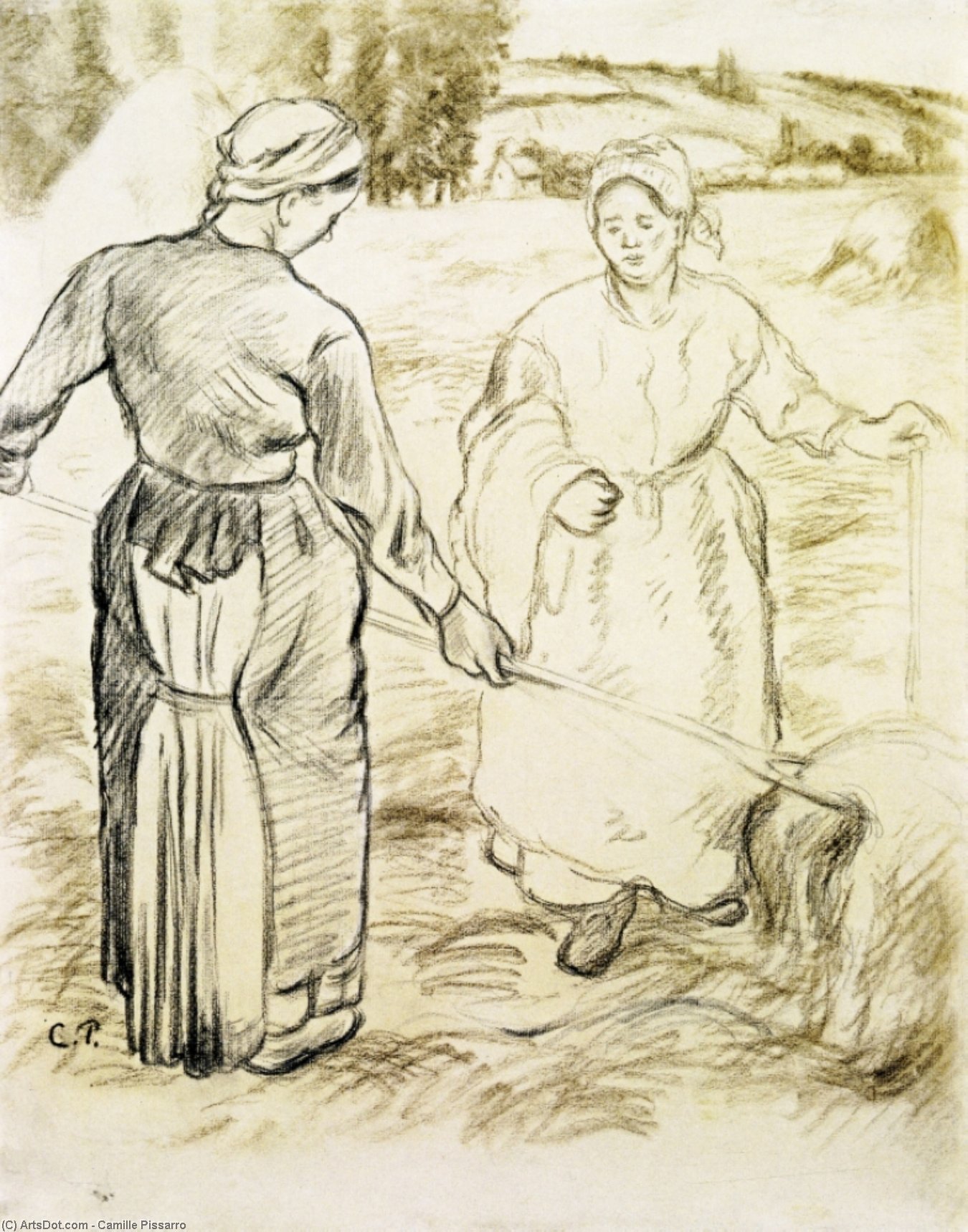 The Tedders 1 — Camille Pissarro