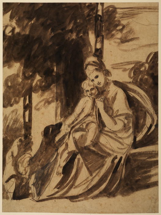 Woman With Child In Her Lap — George Romney
