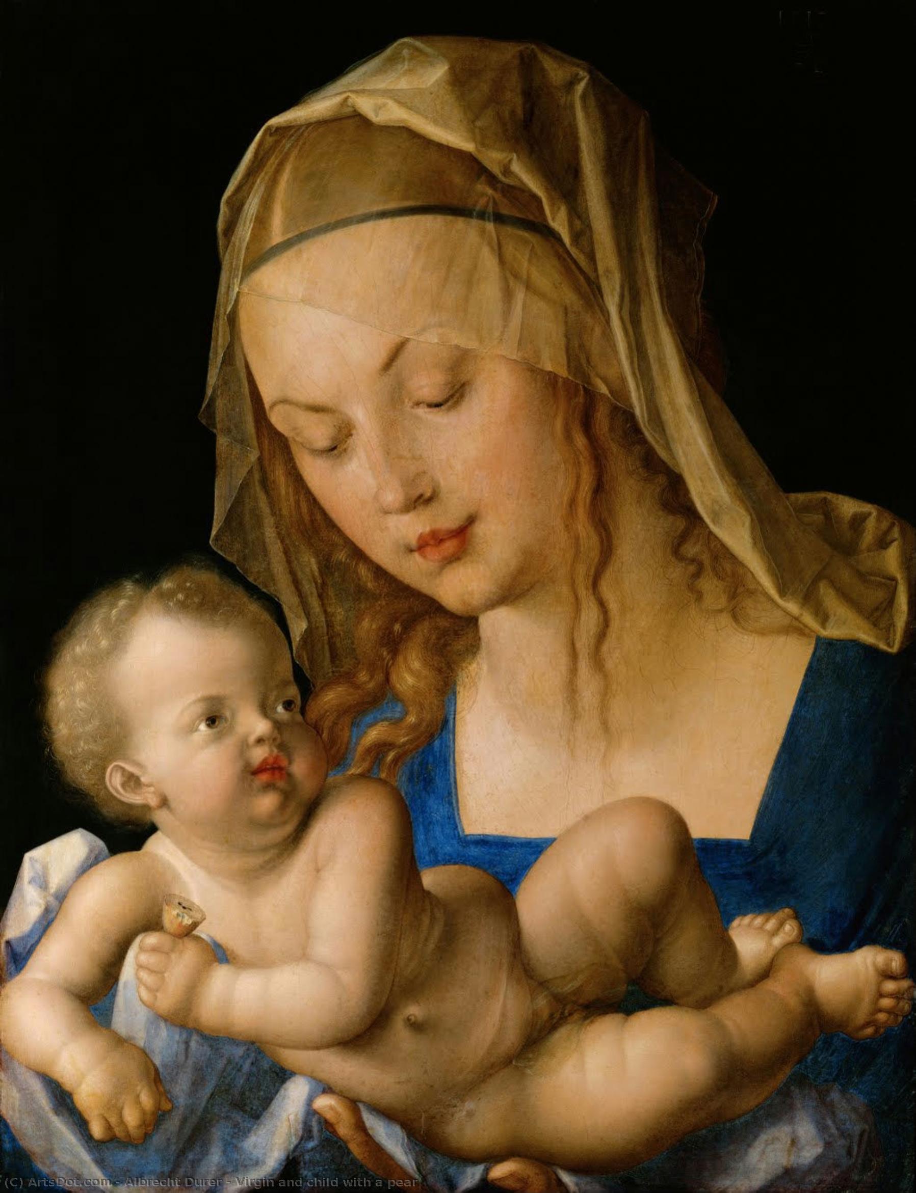 Virgin And Child With A Pear — Альбрехт Дюрер