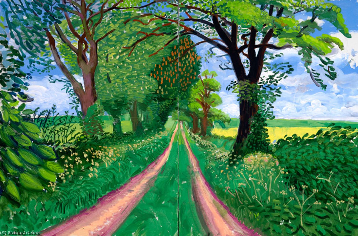 Late Spring Tunnel — デイヴィッド・ホックニー