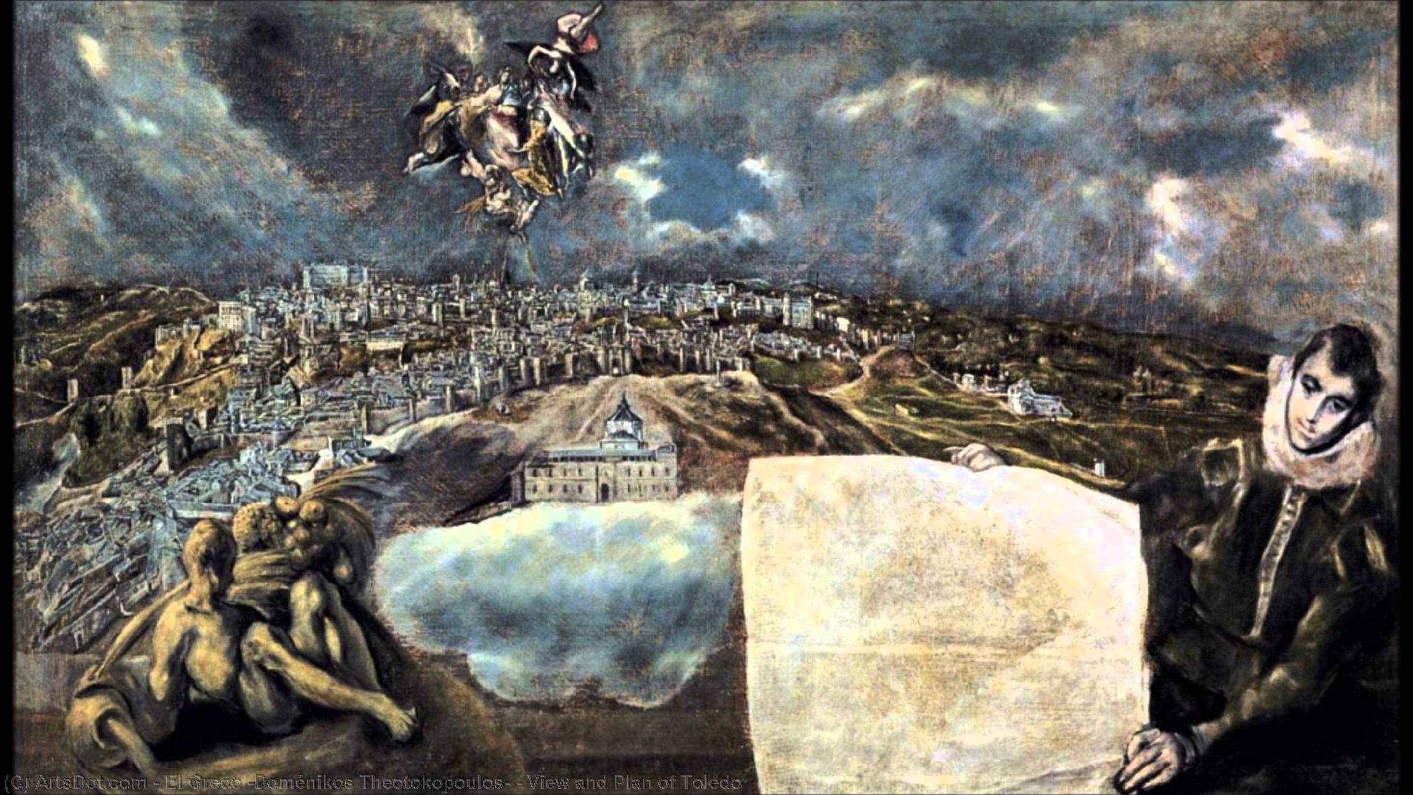 View And Plan Of Toledo — El Greco