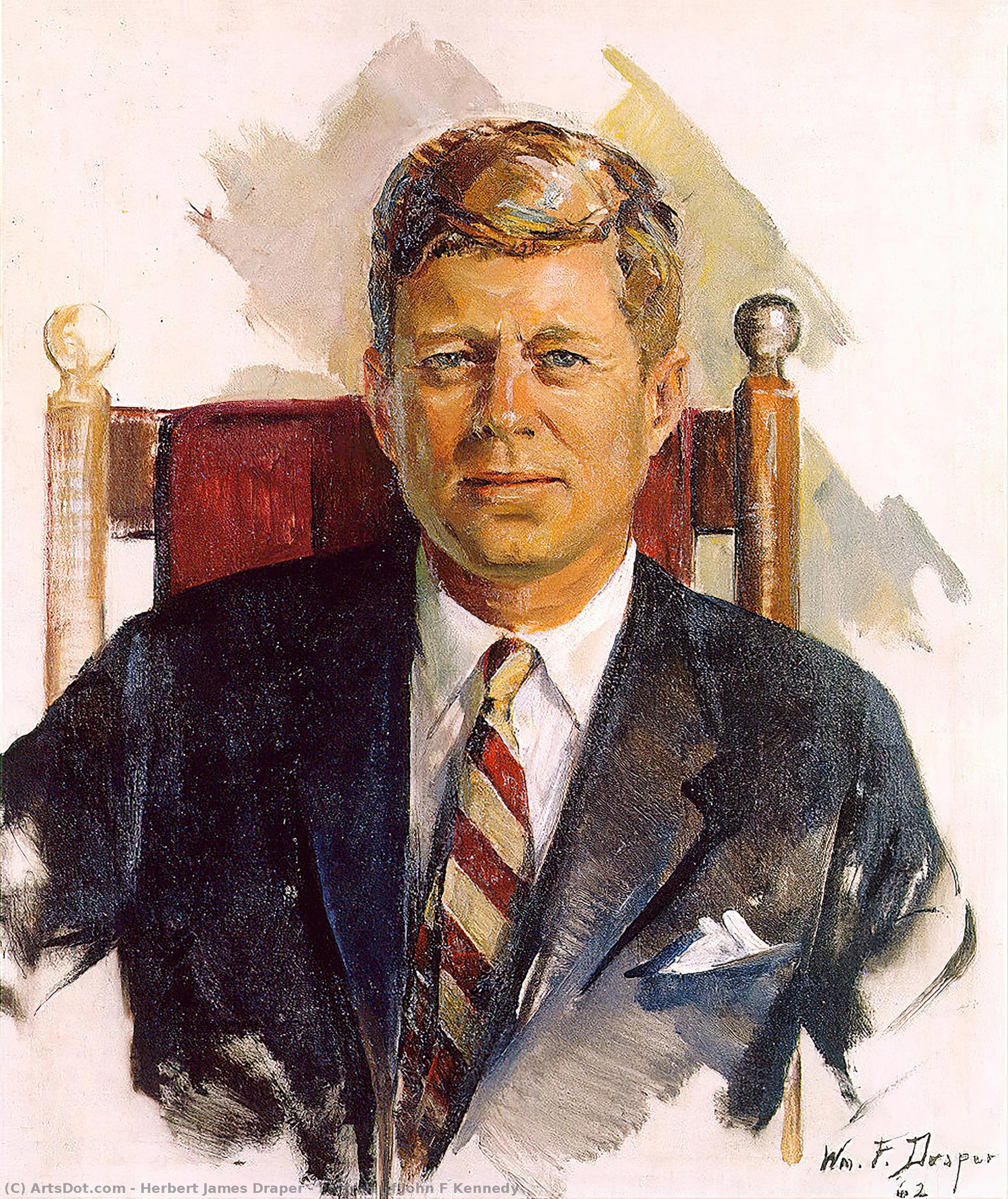 Portrait Of John F Kennedy — Herbert James Draper