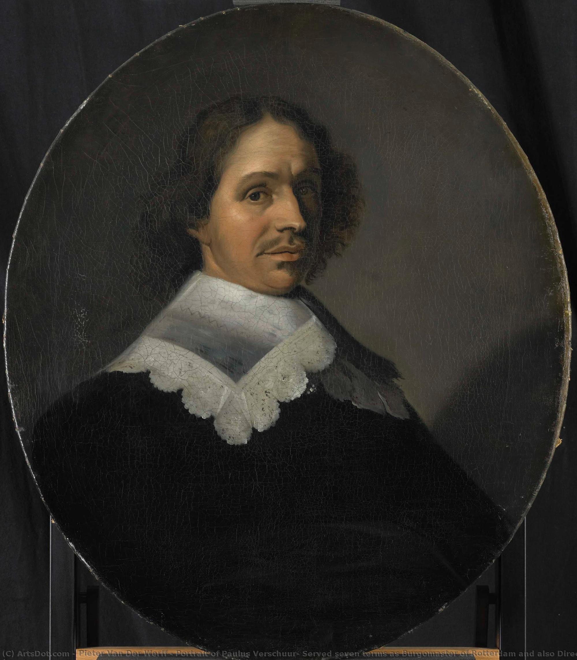 Portrait Of Paulus Verschuur, Served Seven Terms As Burgomaster Of Rotterdam And Also Director Of The Rotterdam Chamber Of The East India Company, Elected 1651, Pieter Van Der Werff, 1695 - 1722 — Pieter Van Der Werff