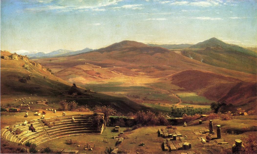 The Amphitheatre Of Tusculum And Albano Mountains, Rome — Thomas Worthington Whittredge