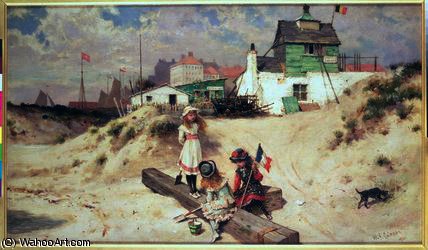 Beach Scene In Ostend — Уильям Стивен Коулман