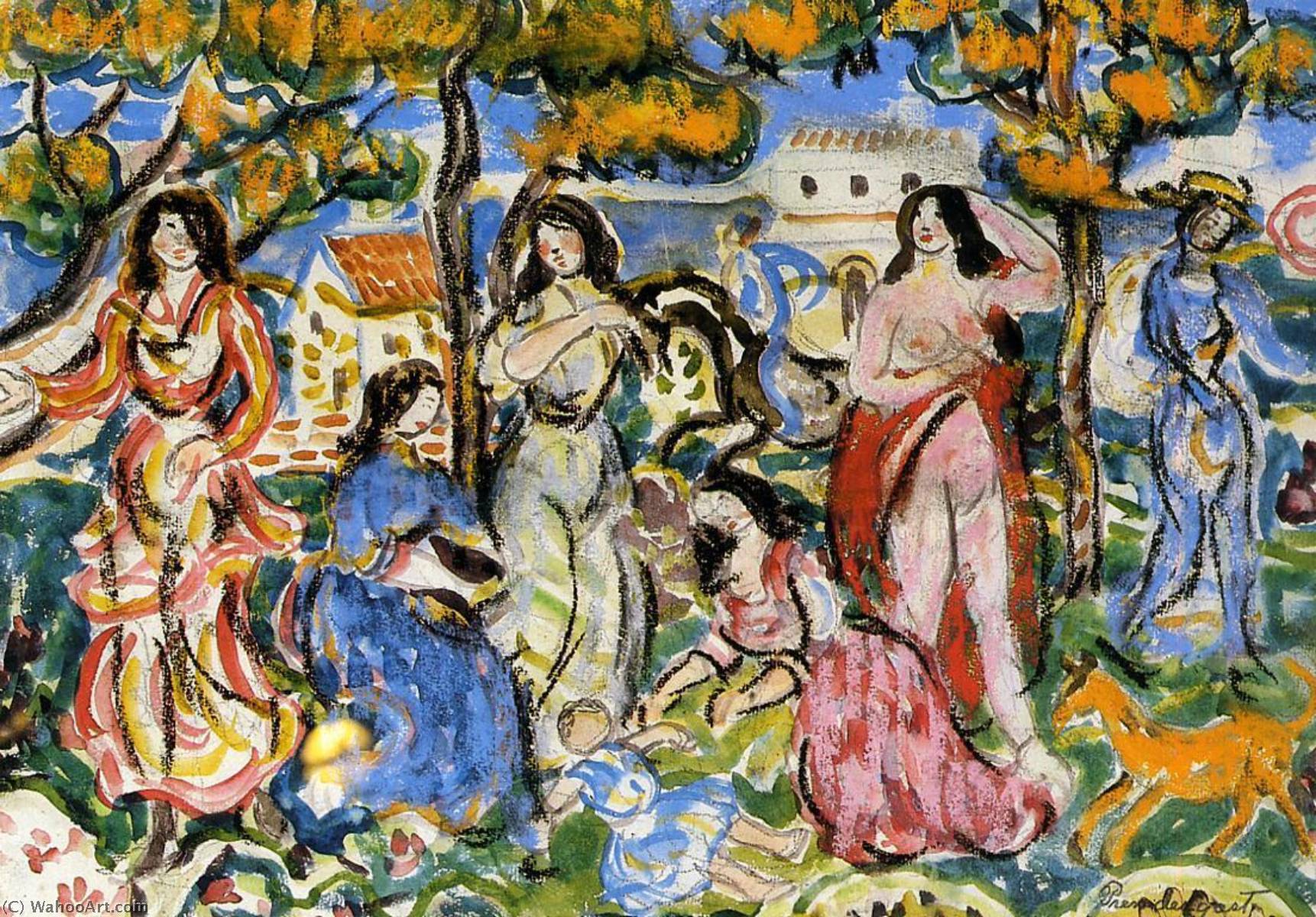 Figures In A Landscape — Maurice Brazil Prendergast