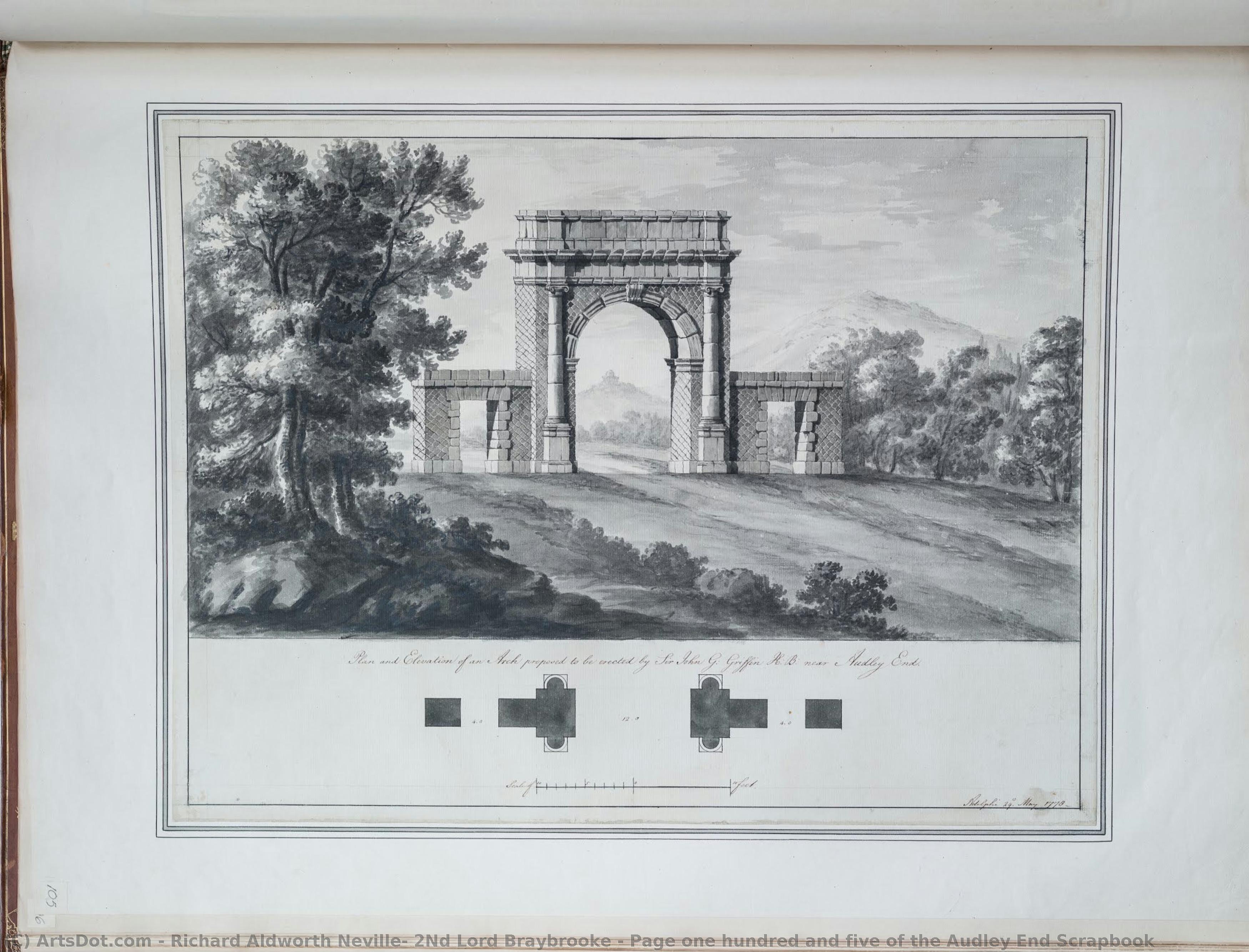 Page One Hundred And Five Of The Audley End Scrapbook — Richard Aldworth Neville, 2nd Lord Braybrooke