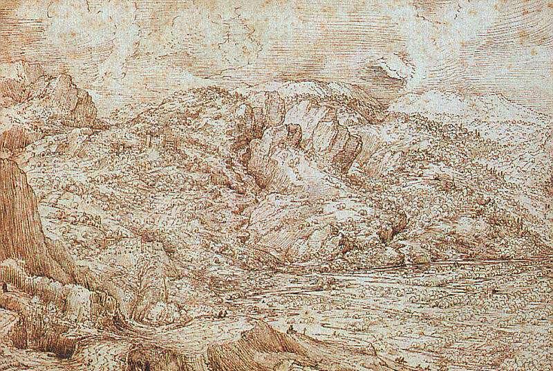 Landscape Of The Alps — Pieter Bruegel The Elder