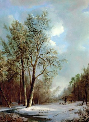 Snow Scene - — Alexis De Leeuw