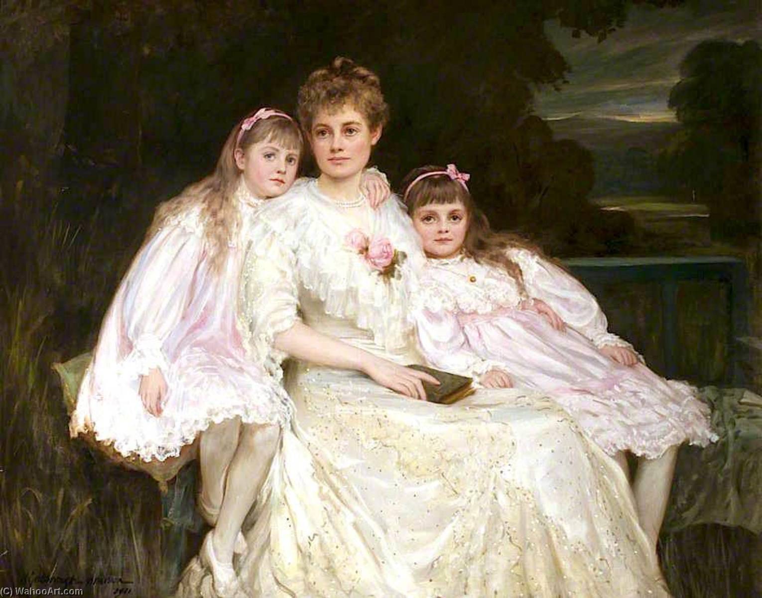 Mrs J. J. Bell Irving And Her Daughters — Charles Goldsborough Anderson