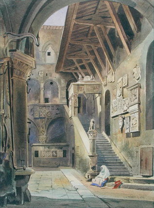 Court Of The Bargello — Thomas Hartley Cromek