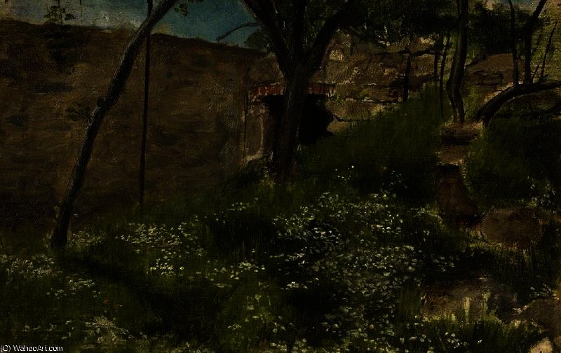 A Floral Bank — Lourens Alma Tadema